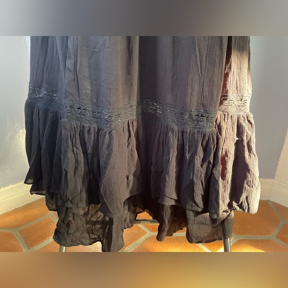 Free People Endless Summer Moonlight Ocean off-shoulder Maxi, Black, Small - Picture 10 of 16